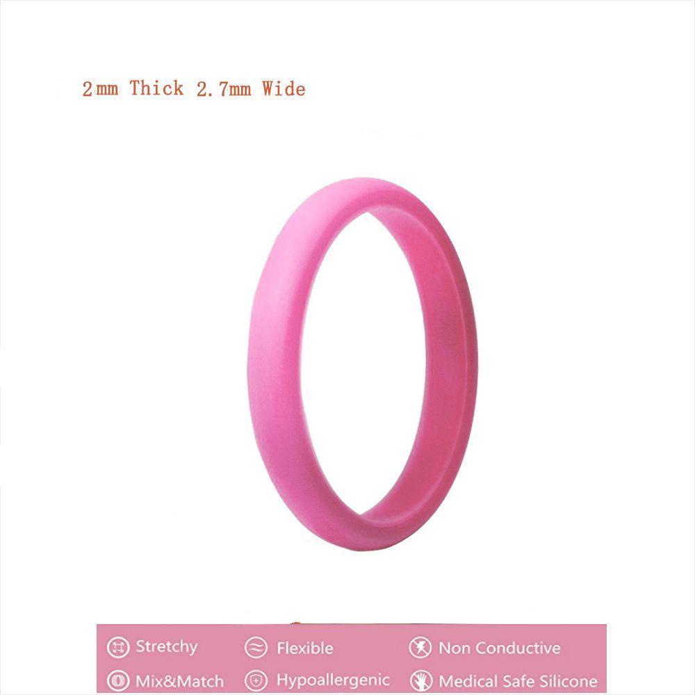 Lily Cincin Silikon Karet Twist Ring Hypoallergenic Stackable