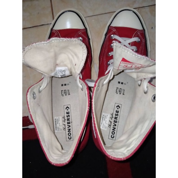 converse 70s enamel red hi original