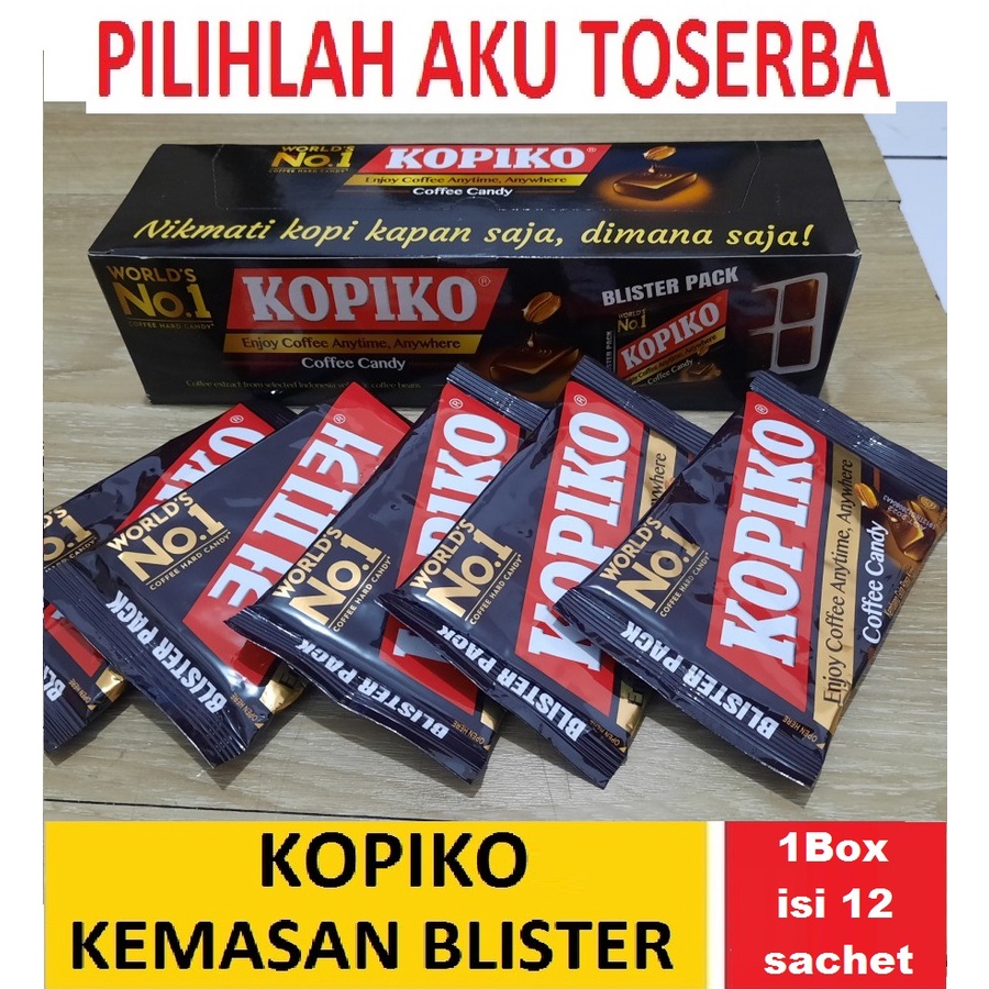 Jual Permen Kopi KOPIKO COFFEE CANDY BLISTER - (HARGA 1 BOX ISI 12 ...