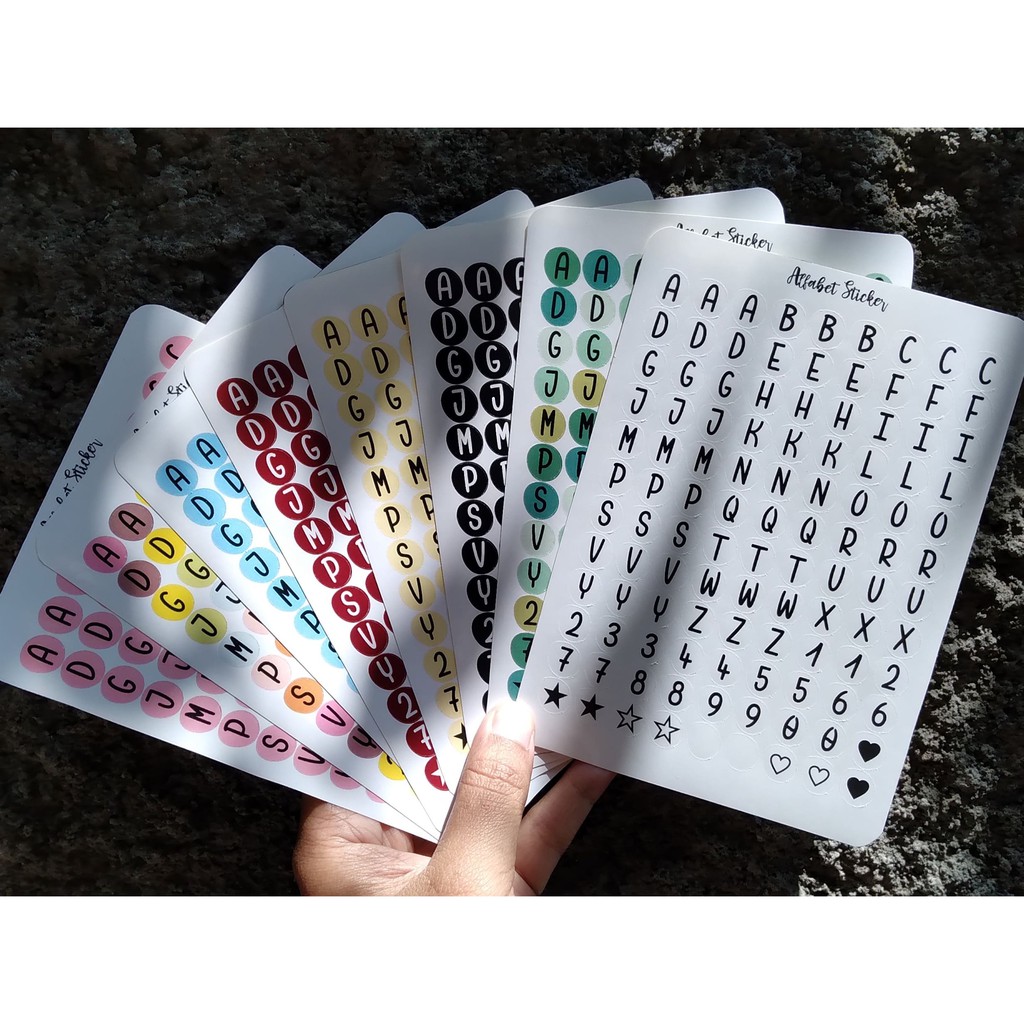 

● Alfabet Stiker/ Stiker Huruf/ Alphabet Sticker