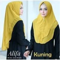 Hijab Instan Khimar Alifa / Jilbab Langsung double layer