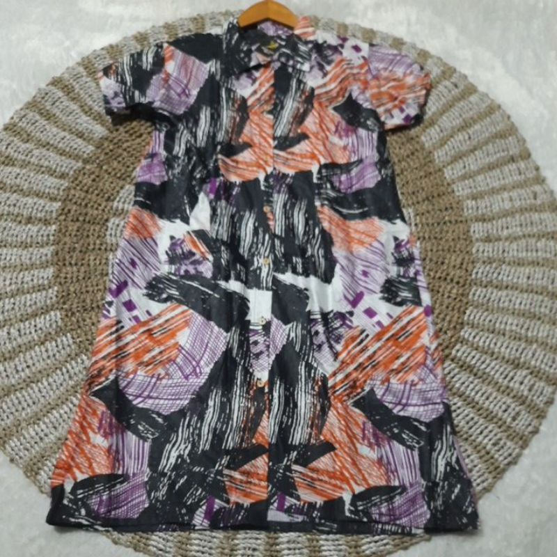 Daster Wanita Dewasa Lengan pendek//Dress motif