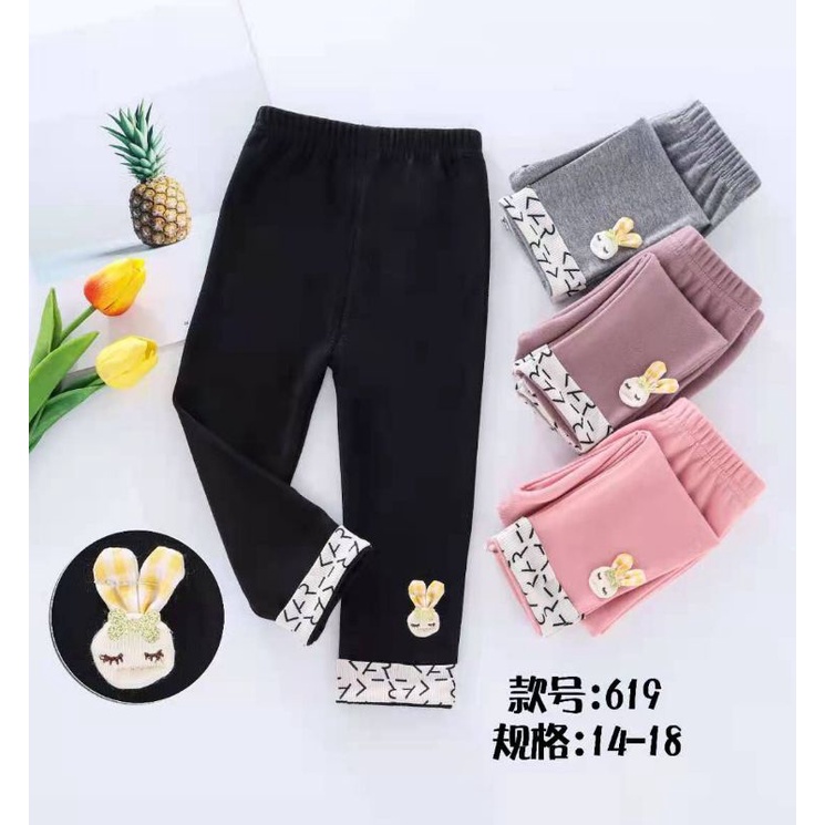 legging anak perempuan import usia 3-7tahun
