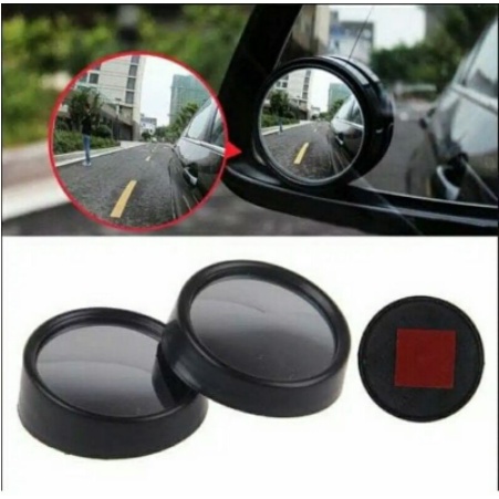 1 pc Blind spot Slim / Kaca Cermin Spion Mini Tambahan Mobil Motor Blindspot