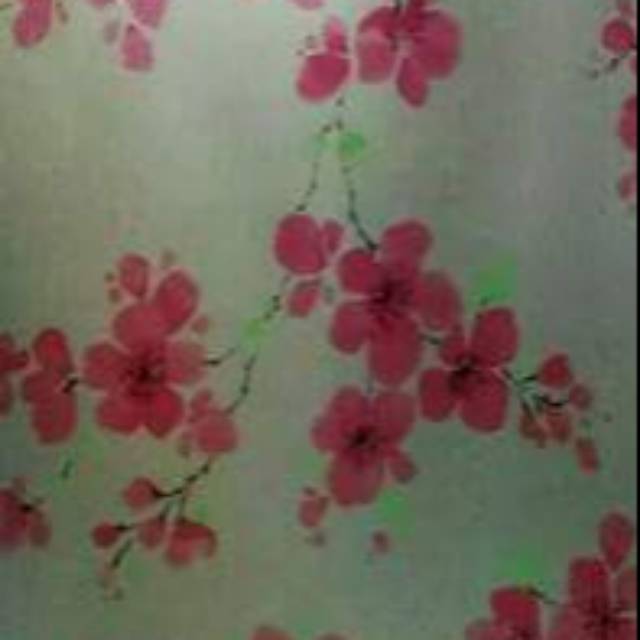 

Sticker/stiker kaca sakura merah