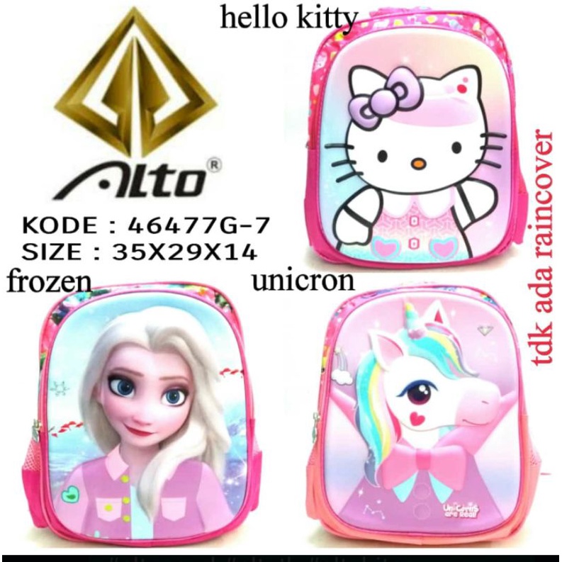 TAS SEKOLAH RANSEL BACKP CEWE ALTO 46477G-7 UNICRON FROZEN HK