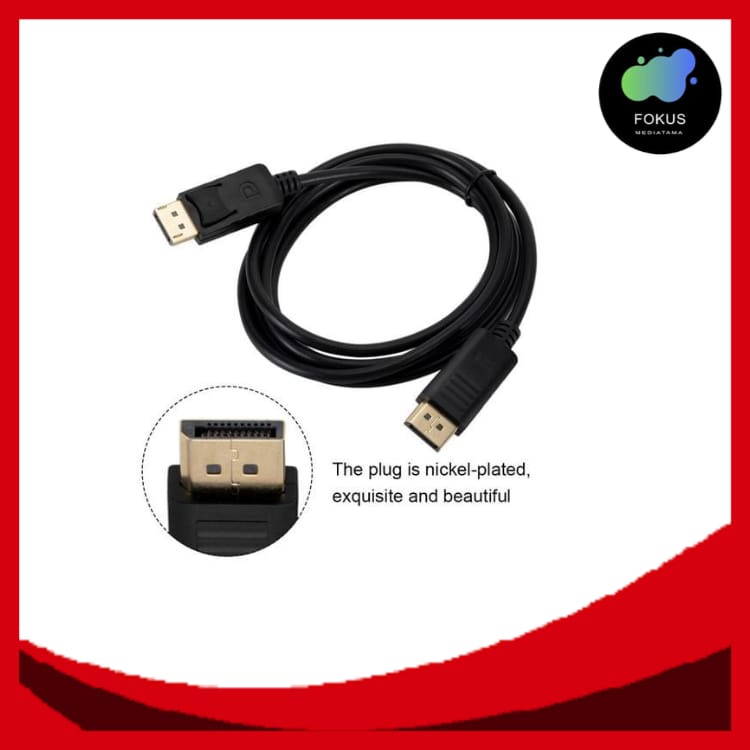 Cable DP 1.8M Display Port Male TO Male / Kabel Display 1.8M KODE 19001