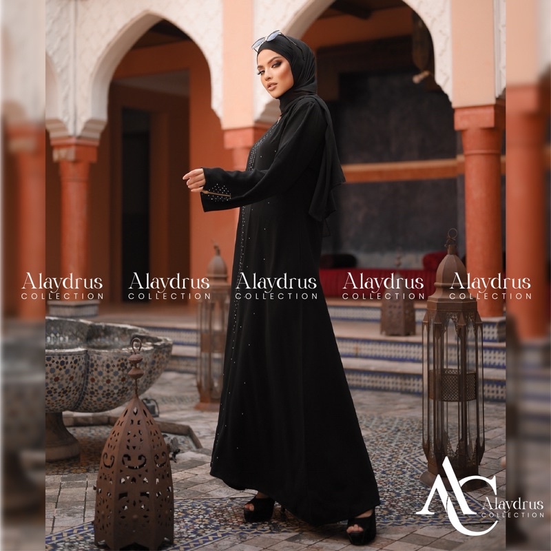 New Abaya Dress Maxi Arab Saudi Bordir Zephy Turki Umroh Dubai Turkey By AlaydrusCollection 412