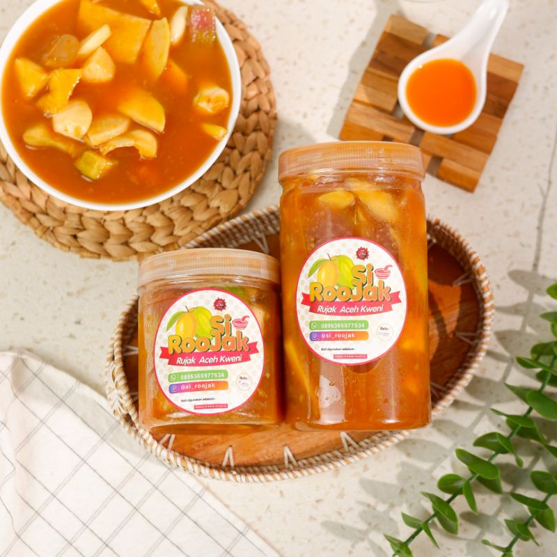 

RUJAK ACEH saus MANGGA KWENI Si Roojak Kemasan 500gram, 700gram, 1Kg