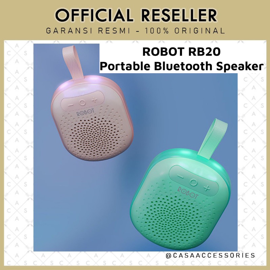 Robot RB20 Portable Bluetooth 5.1 Speaker Colorful / Speaker Bluetooth Mini