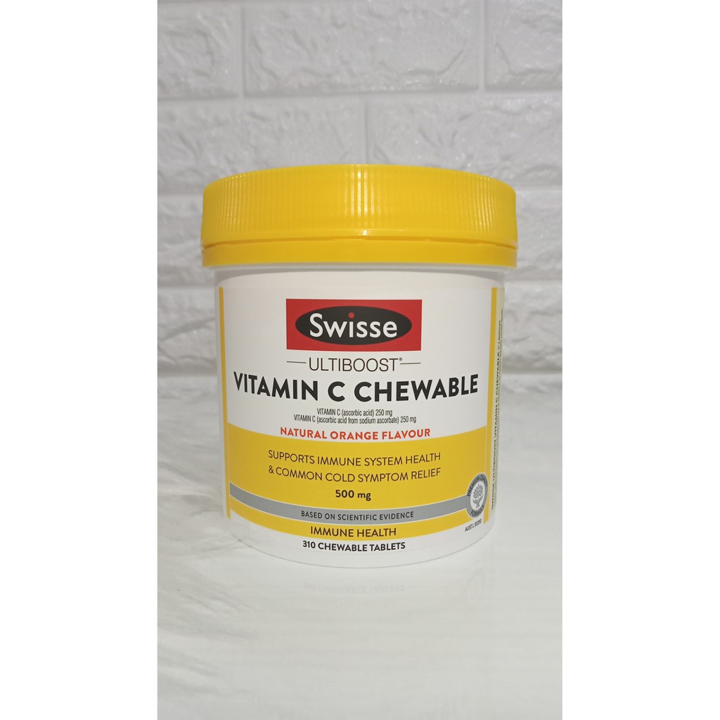 Swisse Vitamin C 500mg Chewable 310 Tablets