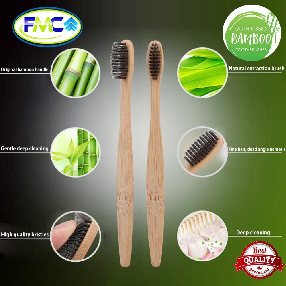 Sikat Gigi Bambu Eco Friendly Extra Soft  Bamboo Toothbrush Natural  Lembut Bersih Aman Untuk Gigi Premium Murah