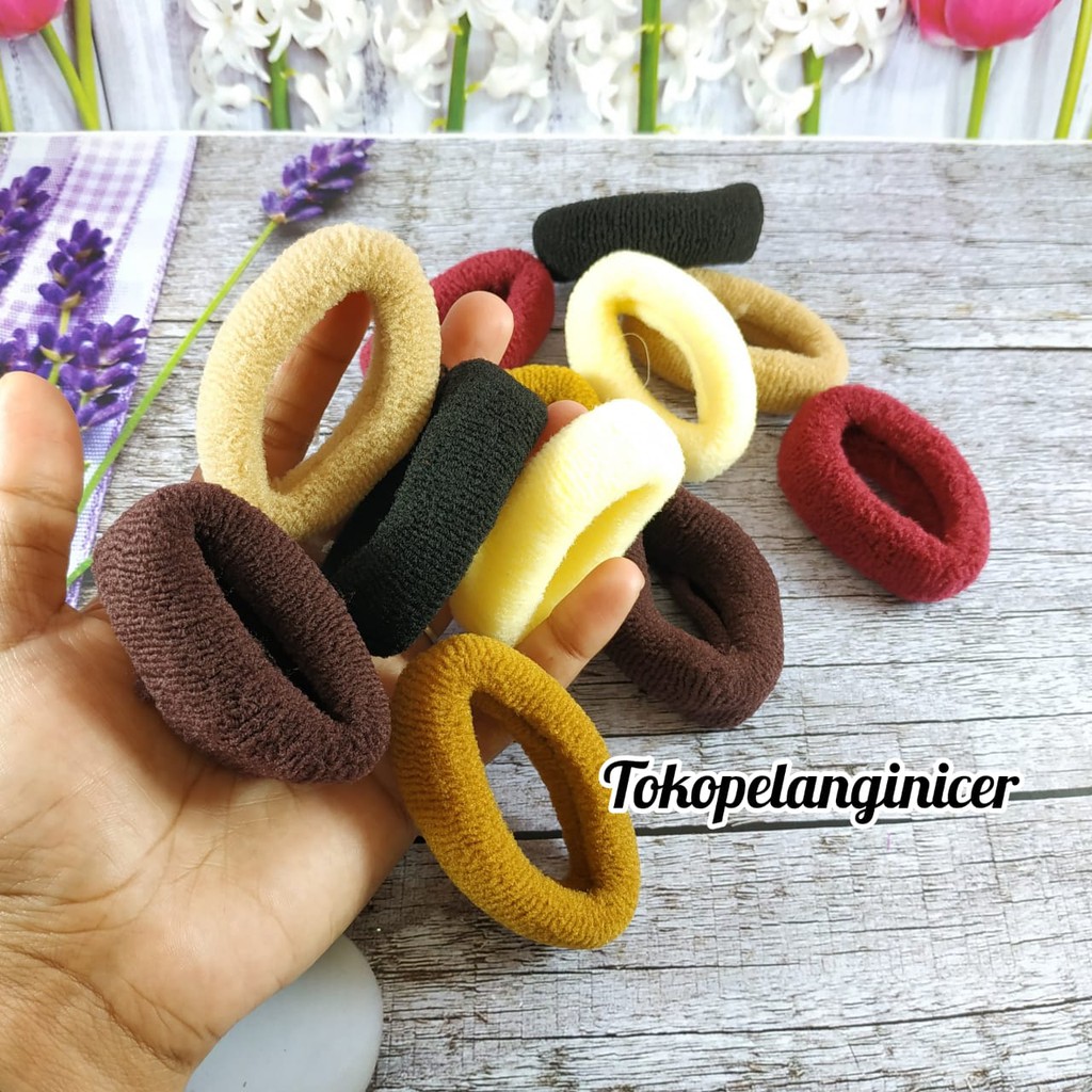 SATUAN KARET IKAT RAMBUT  WARNA/KARET SIMPLE ELEGAN/IKAT RAMBUT MURAH  TOKOPELANGINICER