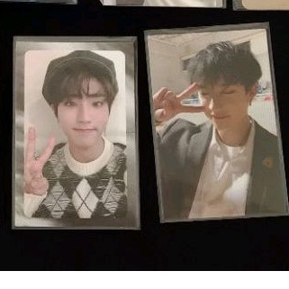 Bangchan go live memcop Han silver border  photocard