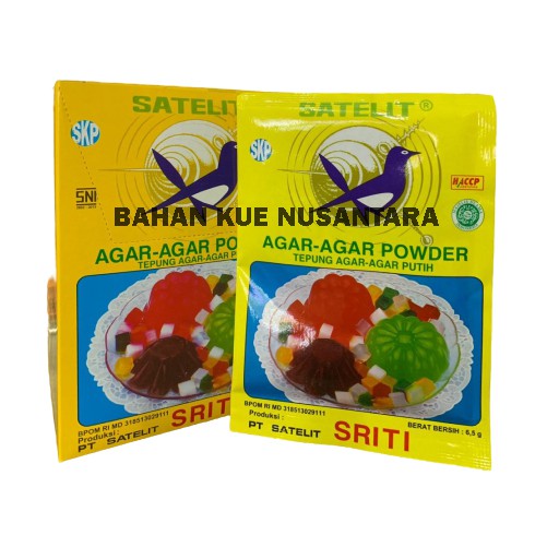 

AGAR AGAR SATELIT SRITI SACHET 6.5gr