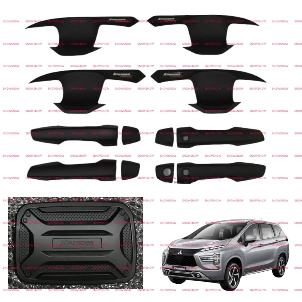 Paket Outer Handle Tank Cover Xpander 2017 2021 2022 Hitam Chrome Carbon