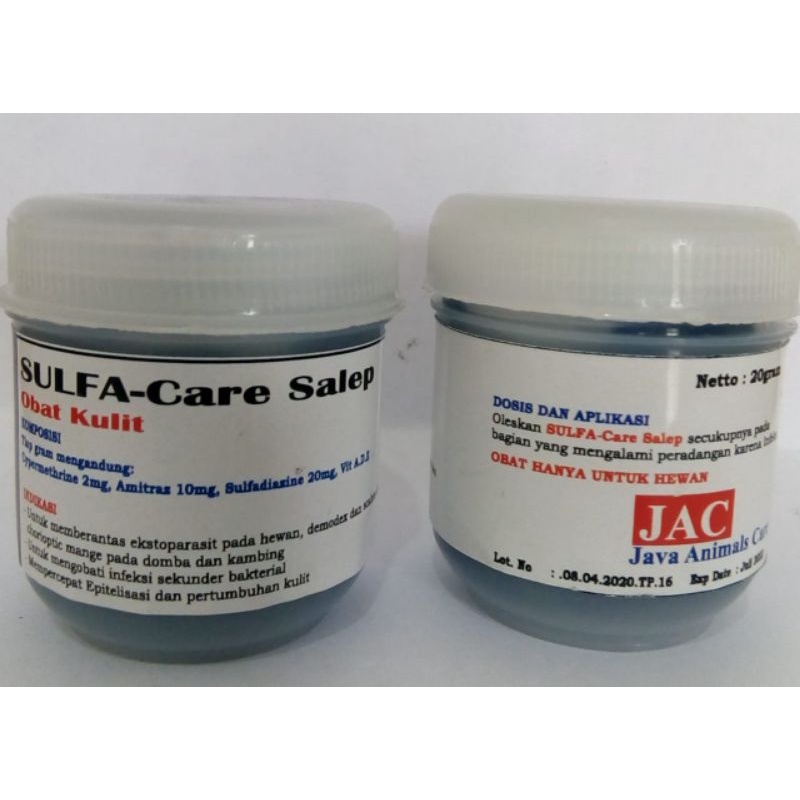 Sulfacare salep obat kulit hewan