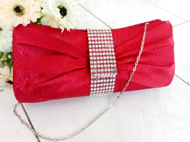 Clutch Cantik Satin Zaskia