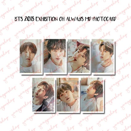 [READY / SET] 2018 EXHIBITION OH ALWAYS MD BTSN PHOTOCARD YANGPASHOP JUNGKOOK V TAEHYUNG JIMIN
