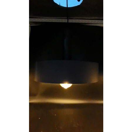 lampu Hias, Lampu gantung, Lampu decor, Lampu cafe, Model bulat + gagang (outside black inside white)