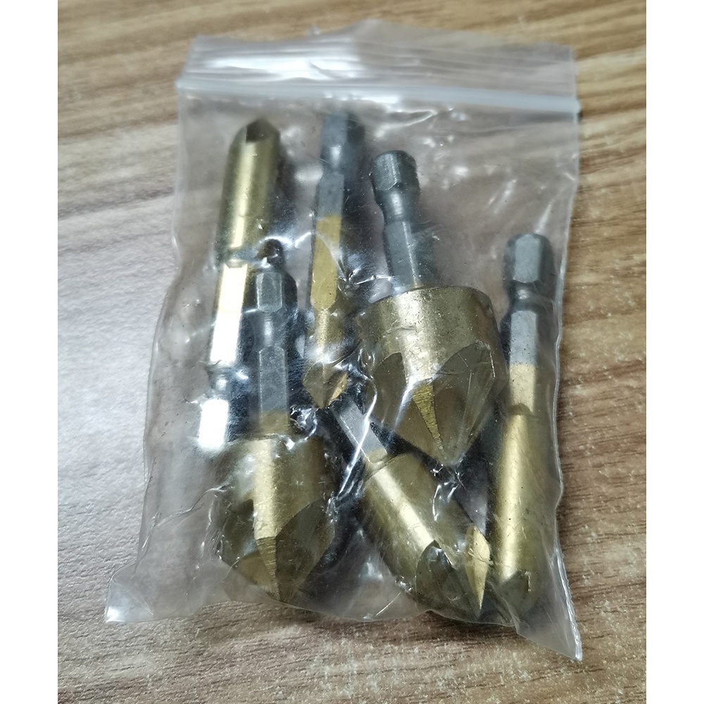 Mata Bor Drill Bit Countersink HSS 6-19mm 6 PCS - BT3 - Golden