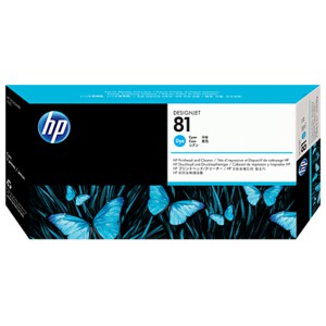 HP 81 Cyan Dye Printhead and Printhead Cleaner (C4951A) Original