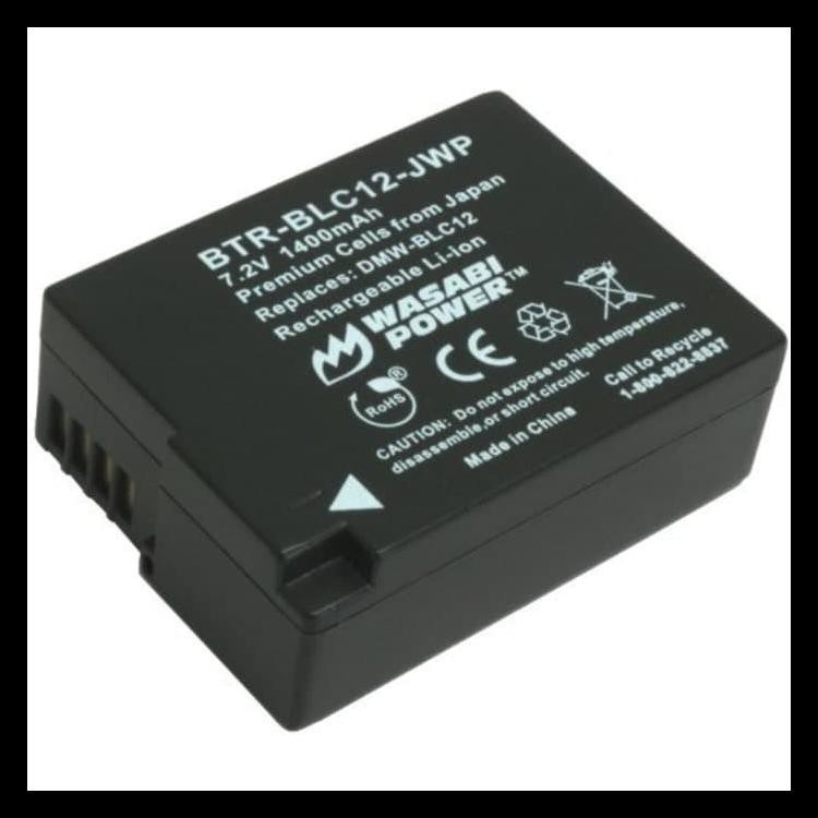 TERFAFORIT WASABI POWER BATERAI PANASONIC DMW-BLC12, BLC12E ORIGINAL 100%