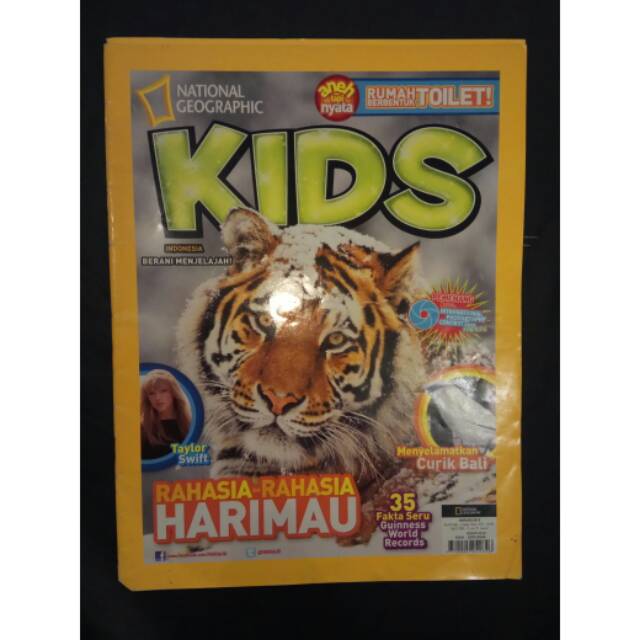 Majalah National Geographic kids-rahasia rahasia harimau januari 2013