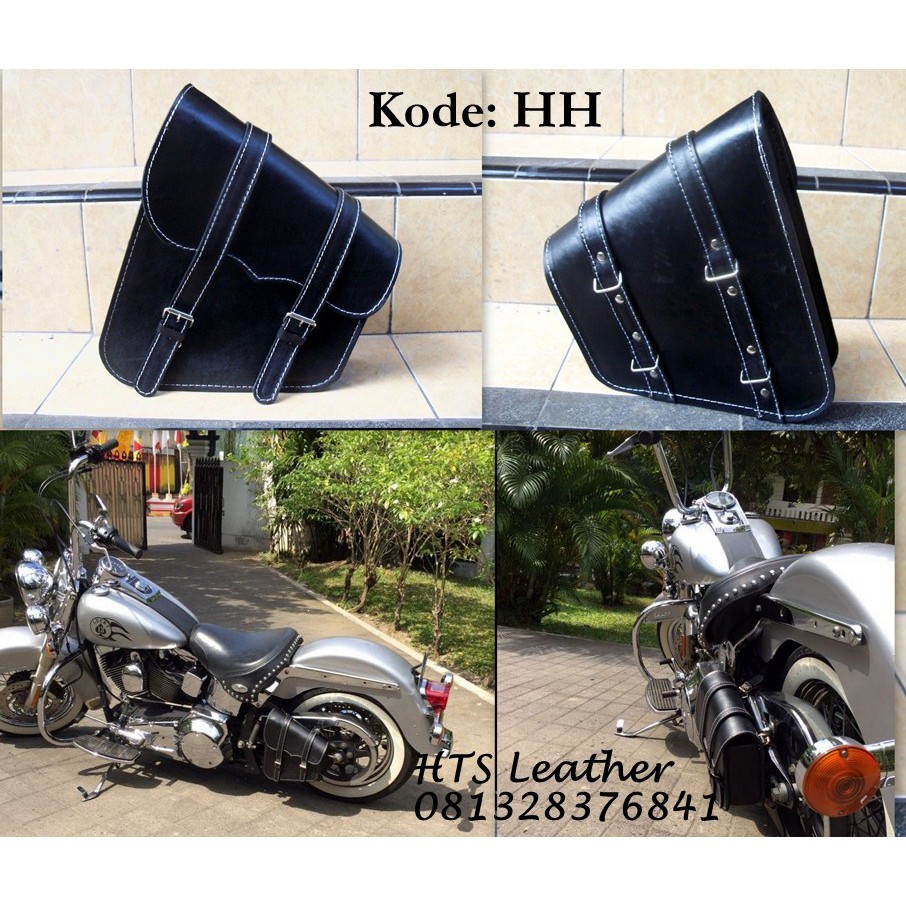 TAS SAMPING MOTOR KULIT ASLI - SIDEBAG MOTOR ASLI KULIT - TAS MOTOR SIDEBAG SAMPING MOTOR