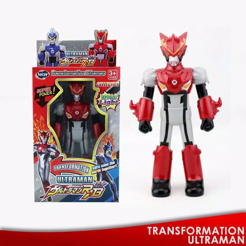 Mainan Ultraman ROSO transformation with Light / Mainan Ultraman bisa berubah kecil