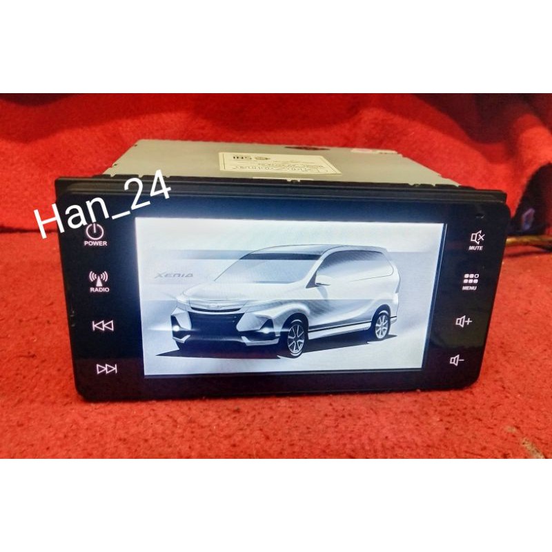 Head unit double din Standar Original Daihatsu Xenia 2020