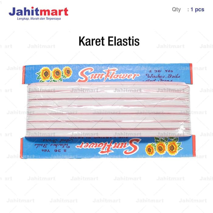 

TERBARU TALI KARET ELASTIS KOLOR 1 CM 36 YARDS