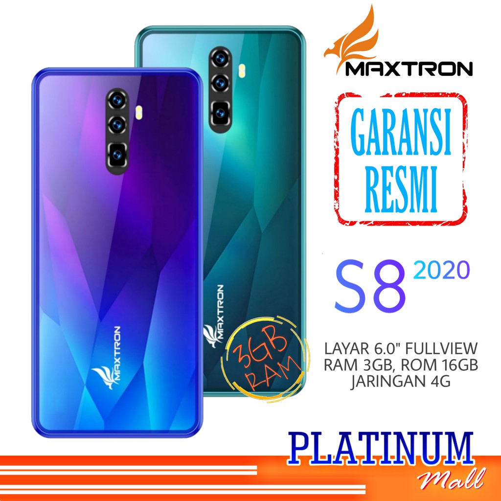 Hp Maxtron S8 2020 Ram 3gb Rom 16gb Hp Maxtron Android Smart Phone 4g Smartphone Shopee Indonesia