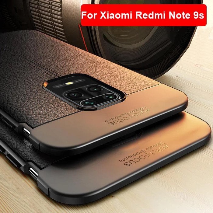 CASE XIAOMI REDMI NOTE 9 PRO - REDMI NOTE 9 LEATHER CASE KULIT JERUK