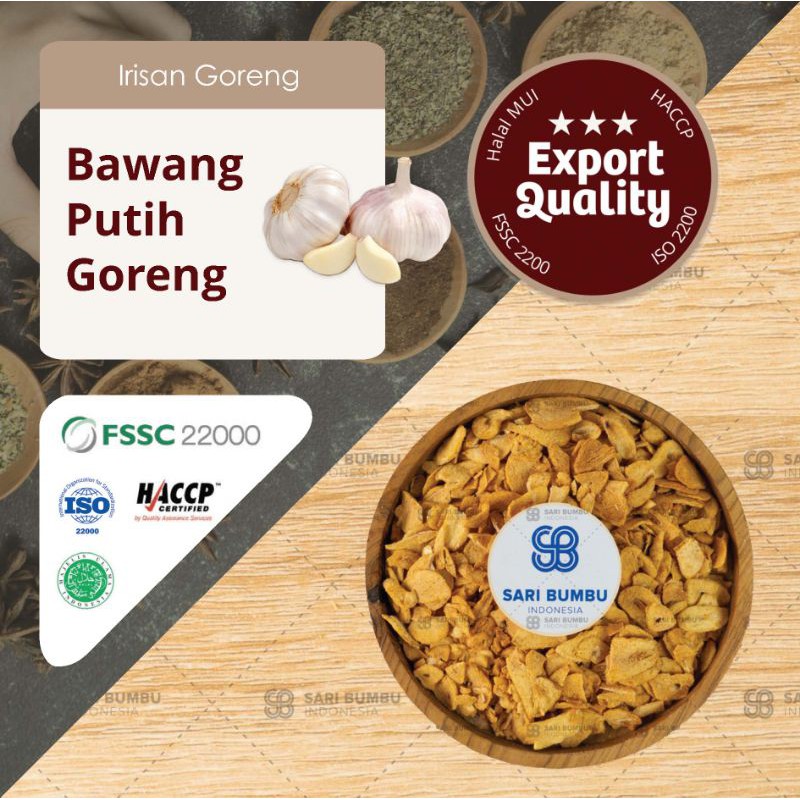 

Bawang Putih Goreng/Fried Garlic 100gr Original Export Quality