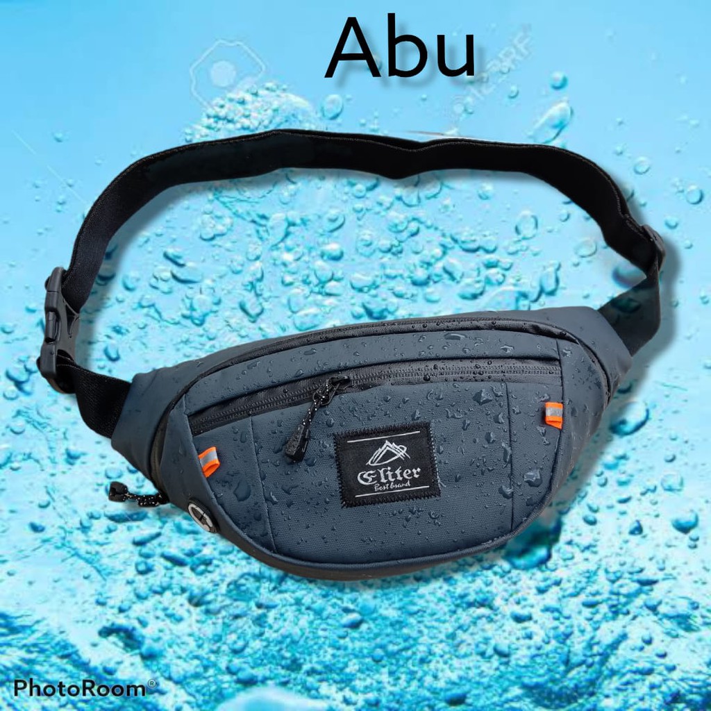 SLINGBAGKU (3 RUANGAN) TAS ELITER ANTI AIR PRIA WAISTBAG WATERPROOF