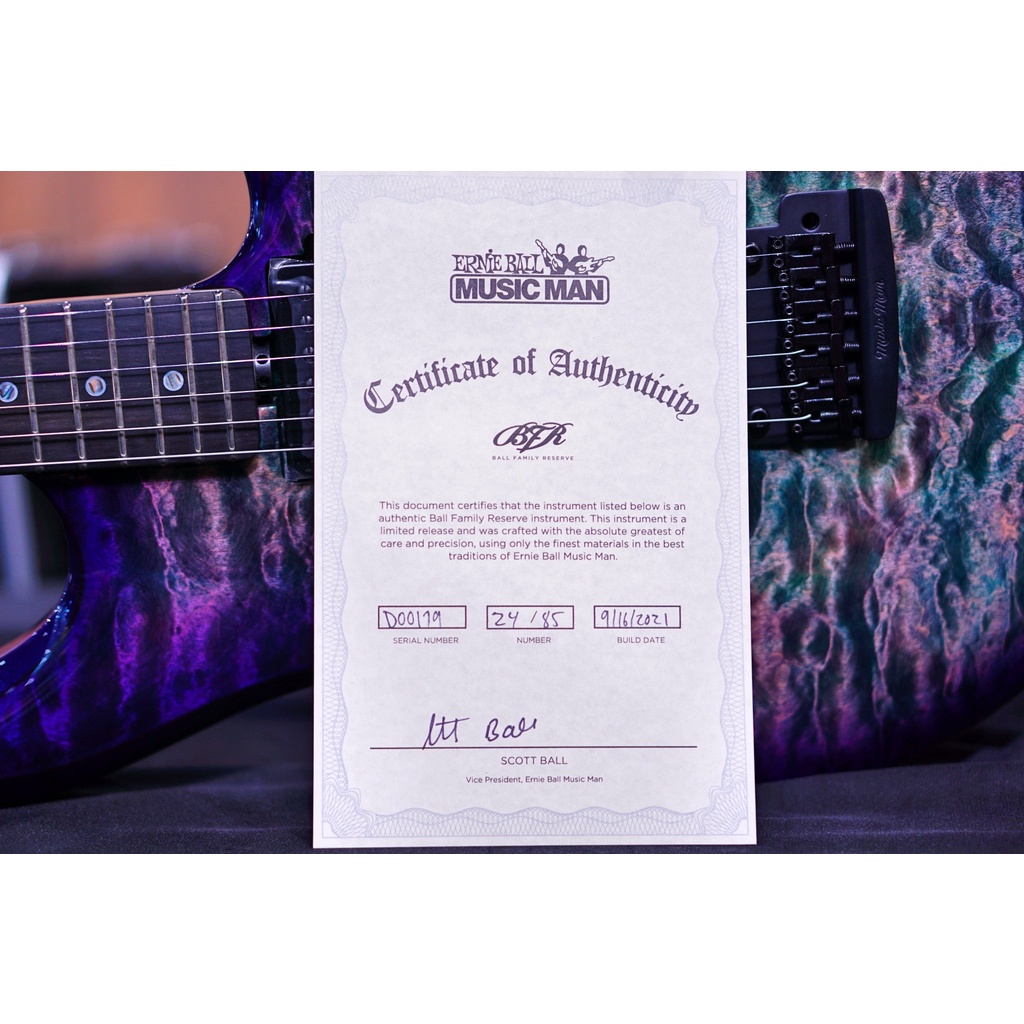 Ernie Ball Music Man BFR Luke 3 HH Grapes of Wrath D00179