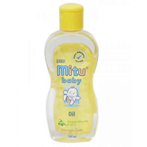 Mitu Baby Oil Botol - 100 ml/Mitu Oil 100 ml/MITU BABY OLIVE OIL 100 ML