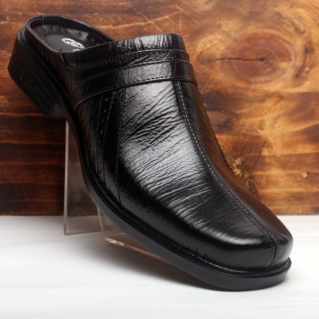 Sepatu Sandal Pria Kulit Asli Rasheda VL 08 Selop Tutong Daltong