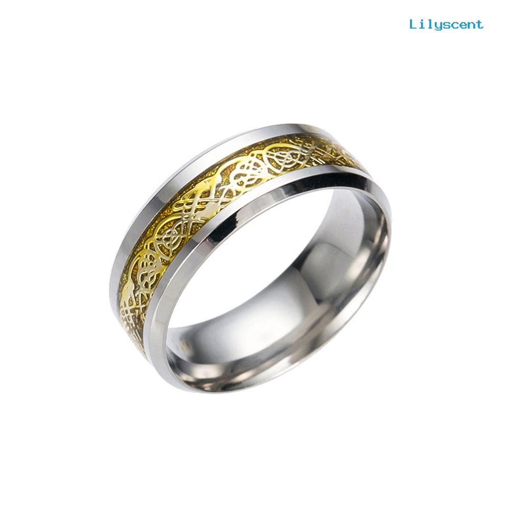 Ls Cincin Pria Bahan Titanium Steel Permukaan Halus Untuk Pernikahan