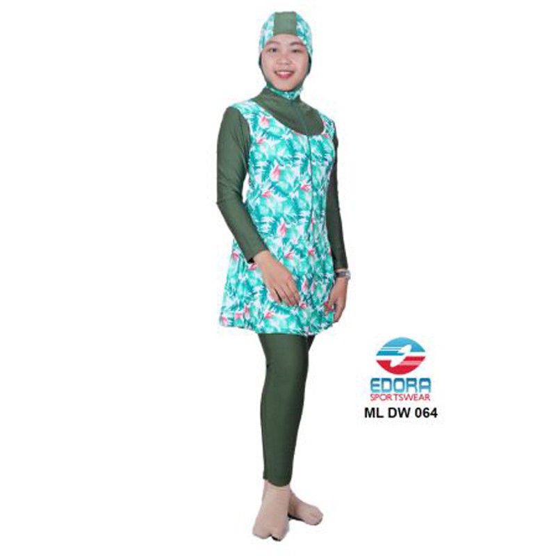 PROMO PROMO Baju Renang Wanita Muslimah ML DW 064, Baju Renang Edora, Edora Muslimah, Setelan Renang