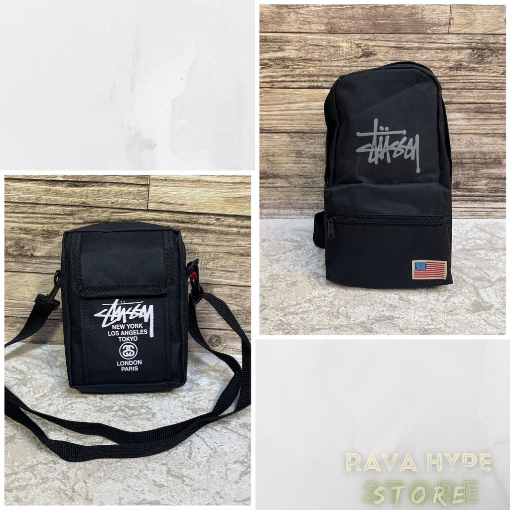 Slingbag Mini Stussy / Tas Selempang Tas Kanvas Tas Stussy