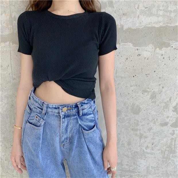 Basic knit oneck import - Thejanclothes