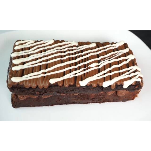 

BROWNIES FUDGY DOUBEL CHOCO +WHITE