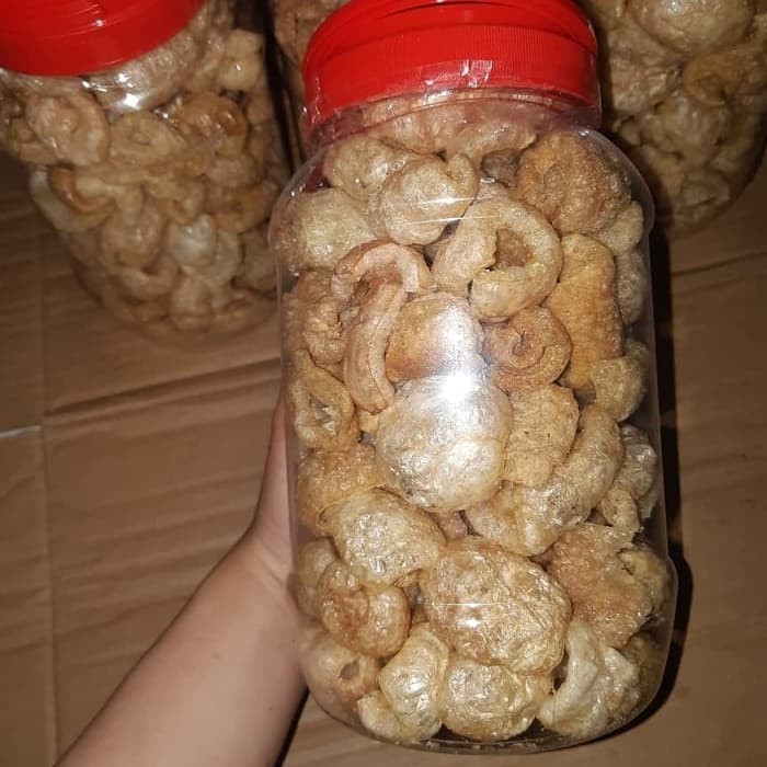 

kerupuk babi garing gurih renyah