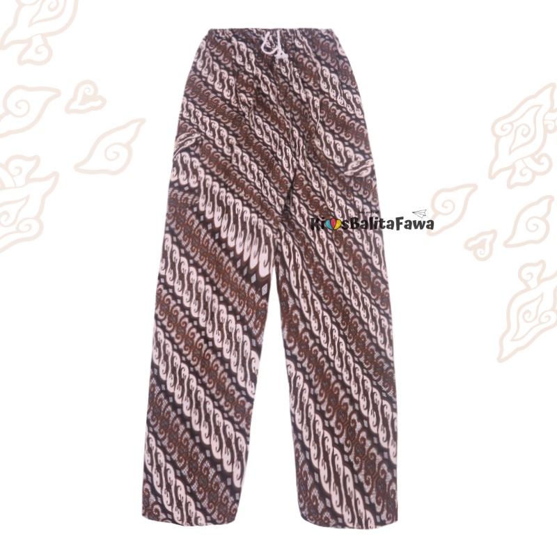 Celana Boim Batik Uk 6-8 Tahun / Celana Panjang Batik Anak Laki Harian Pants Santai