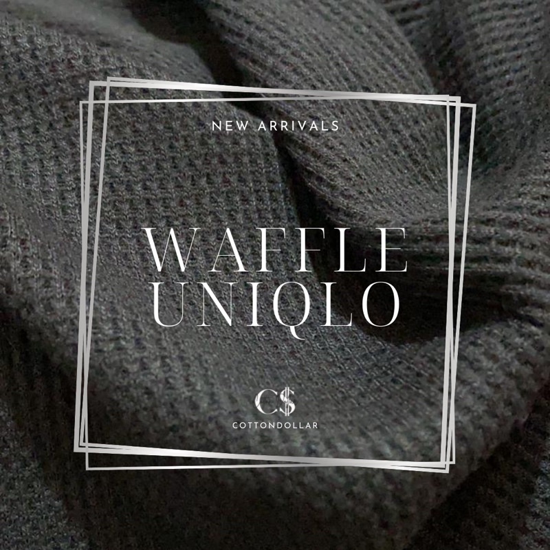 KAIN WAFFLE UNIQLO MINI PREMIUM GRADE A | KGAN KILOAN ECERAN / ROLL