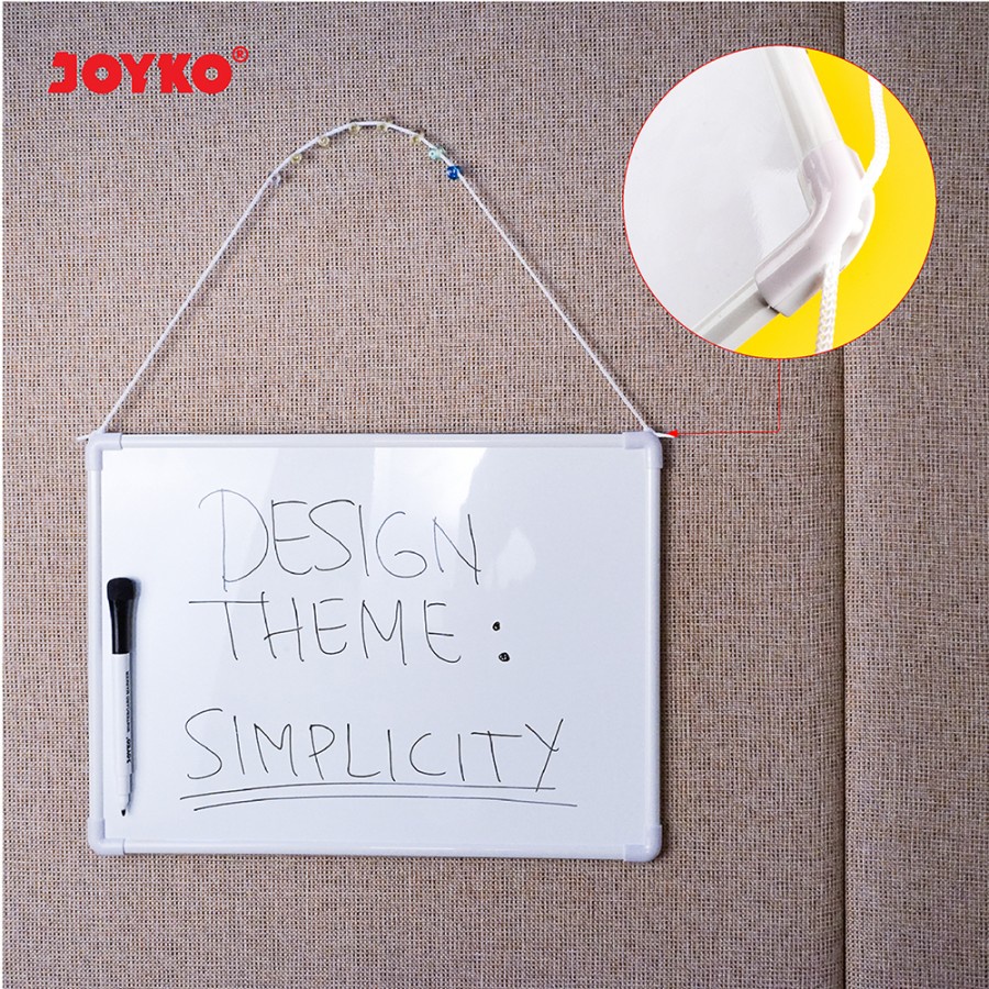 

WHITEBOARD SET JOYKO WBS-10 | PAPAN TULIS PUTIH MAGNET +SPIDOL