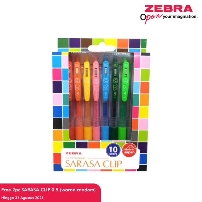 

Zebra Sarasa Clip 0.5 Set 10 ---Terbaru---