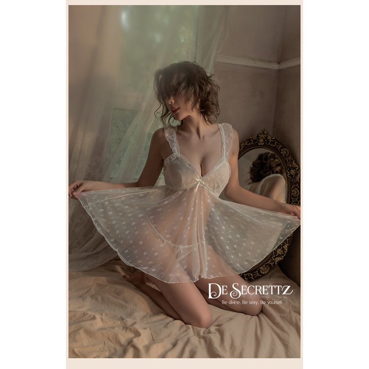 DeSecrettz JOSELYN Baju Tidur Wanita Dewasa Sexy, Includes Lingerie Sexy and G String, Baju Tidur Sexy, Baju Haram Sexy, Baju Tidur Wanita Sexy, Baju Dinas Depan Suami, Sexy Babydoll Lingerie, Pakaian Dalam Wanita Sexy, Lingeri Seksi, Lingerie Murah